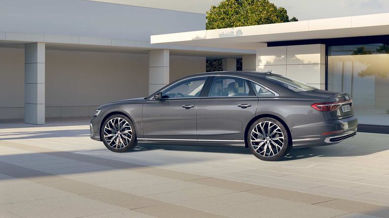 Siedeview of the Audi A8